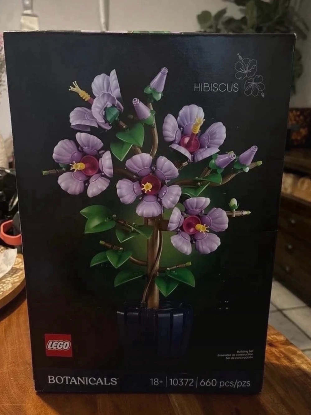 LEGO Purple Hibiscus Botanicals Floral Display